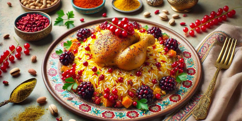 طرز تهیه زرشک پلو با مرغ