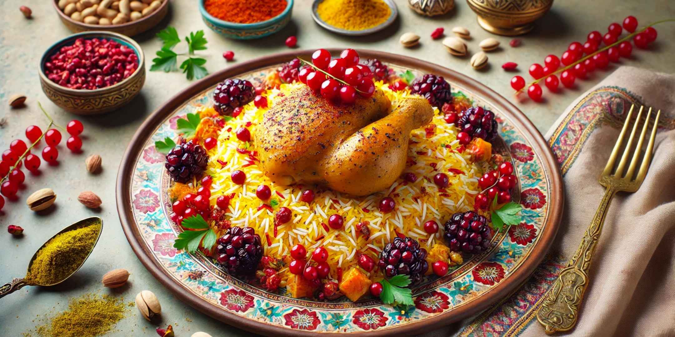 طرز تهیه زرشک پلو با مرغ