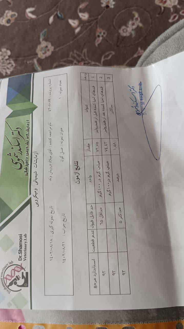 عسل گوند با موم یک کیلویی
